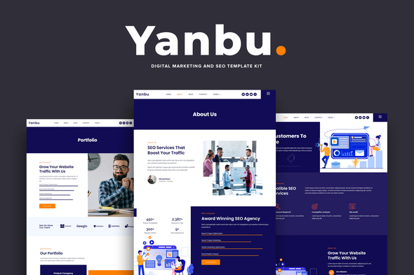 Yanbu – Digital Marketing & SEO Elementor Template Kit
