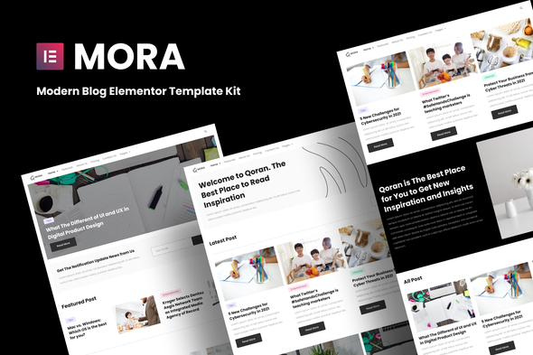 Mora – Modern Blog Elementor Template Kit