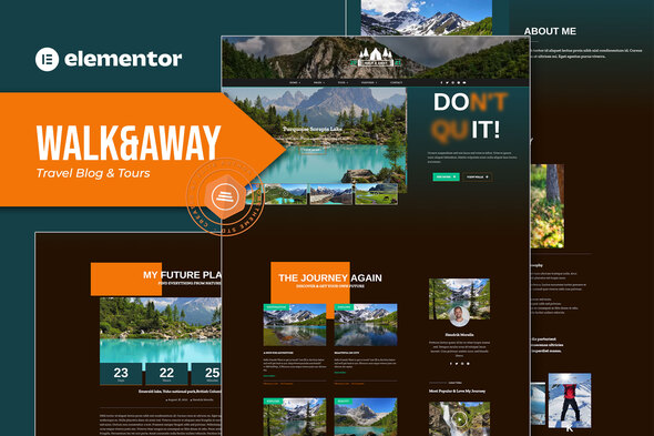 Walk&Away – Travel Blog & Tours Elementor Template Kit