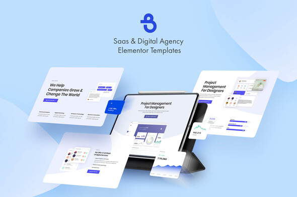 Burto – Saas & Digital Agency Elementor Template Kit