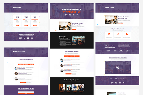 Eventer – Meetup & Conference Elementor Template Kit