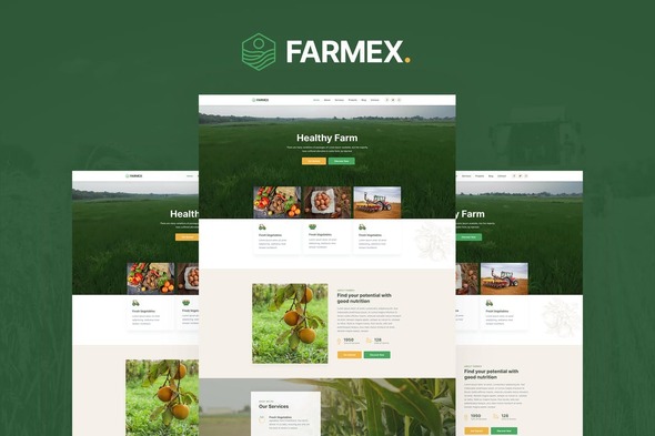 Farmex – Agriculture & Farm Elementor Template Kit