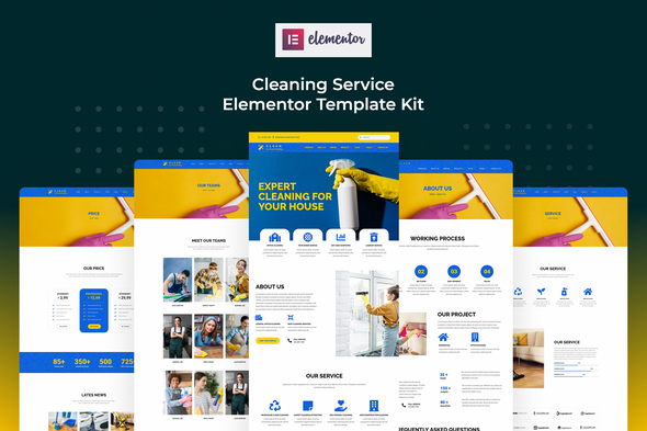 Cserv – Cleaning Service Elementor Template Kit